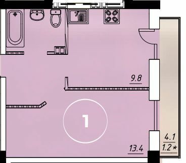 1-кімнатна 32.7 м² в ЖК Via Roma від 20 350 грн/м², Одеса