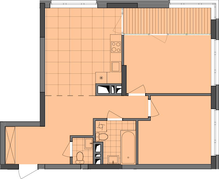 2-комнатная 71.9 м² в ЖК Dibrova Park от 24 003 грн/м², Киев