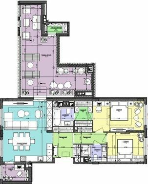 2-комнатная 101.8 м² в ЖК Файна Таун от 60 300 грн/м², Киев