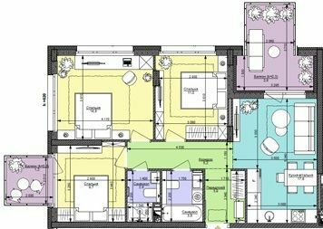 3-комнатная 73 м² в ЖК Файна Таун от 55 550 грн/м², Киев