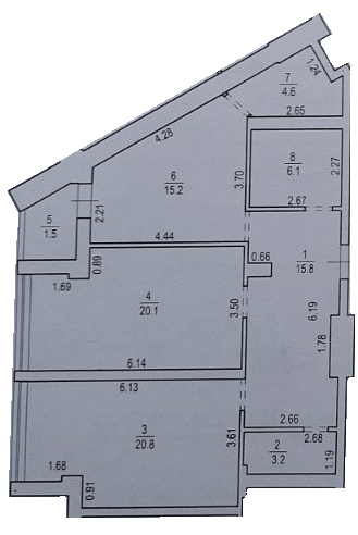 2-кімнатна 87.2 м² в ЖК Park Tower від 28 250 грн/м², Львів