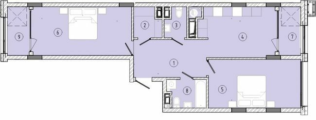 2-комнатная 73 м² в ЖК Стрыйская 45. Вторая линия от 31 050 грн/м², Львов