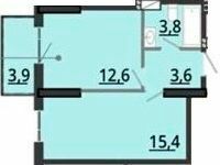 1-комнатная 36.57 м² в ЖК BonAparte от 33 000 грн/м², Харьков