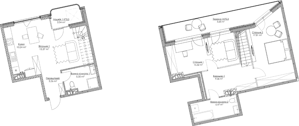 Дворівнева 88.52 м² в ЖК O2 Residence від 32 195 грн/м², Київ