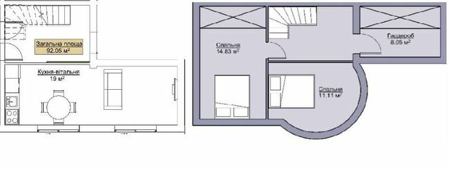 Двухуровневая 92.05 м² в ЖК Лайм от 13 800 грн/м², с. Агрономичное