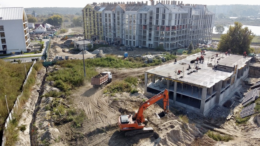 Хід будівництва ЖК Гостомель Residence, жовт, 2021 рік