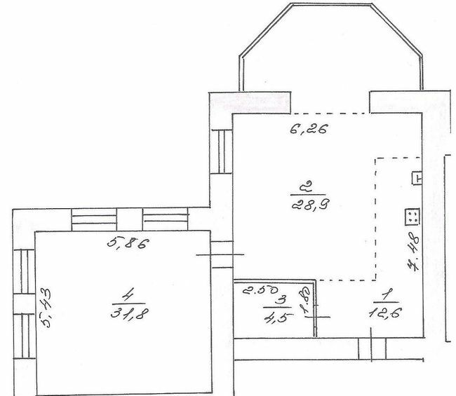 2-комнатная 81.7 м² в КД Наваль от 23 150 грн/м², Николаев