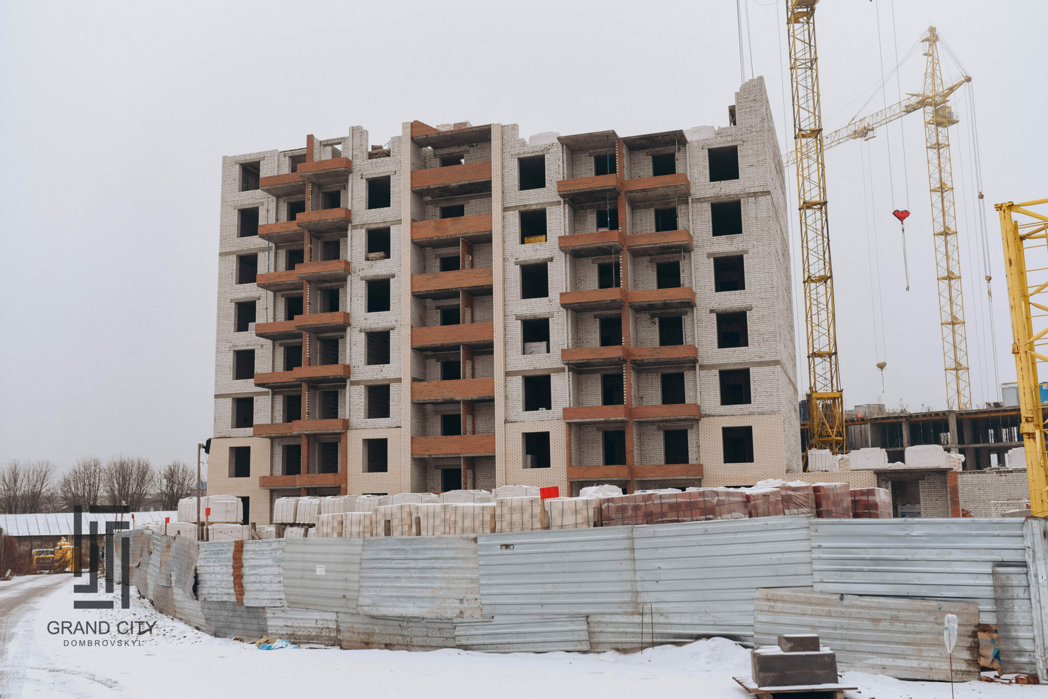 Ход строительства ЖК Grand City Dombrovskyi, дек, 2021 год