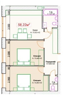 2-кімнатна 58.22 м² в ЖК GoodHome від забудовника, м. Ірпінь