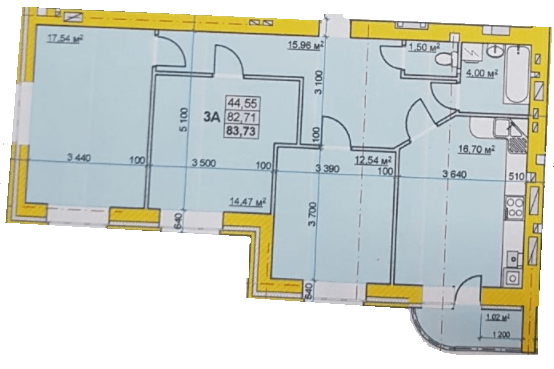 2-комнатная 83.73 м² в ЖК на ул. Успенско-Троицкая, 72/8 от 11 750 грн/м², г. Конотоп