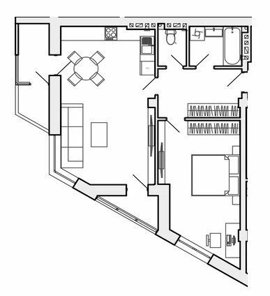 1-комнатная 62.39 м² в ЖК на вул. Коновальця от 17 000 грн/м², Тернополь