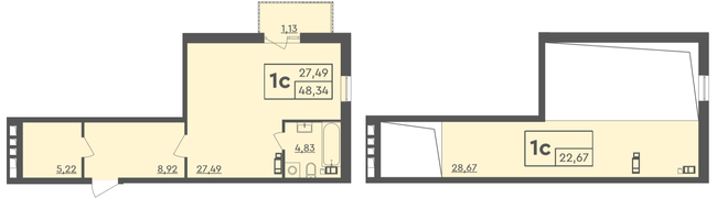 Двухуровневая 71.01 м² в ЖК Scandia от 22 000 грн/м², г. Бровары