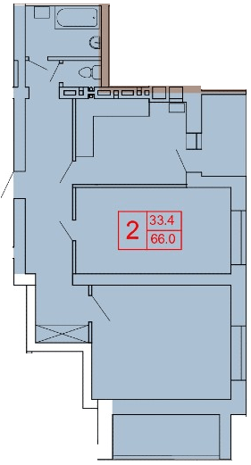 2-кімнатна 66 м² в ЖК PetrovSky від 20 500 грн/м², с. Нові Петрівці