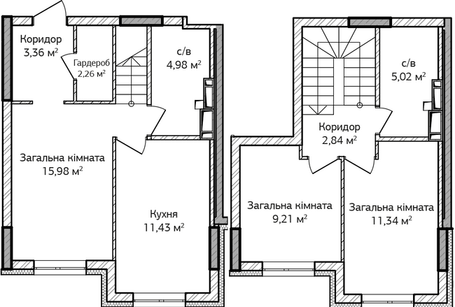 Двухуровневая 66.51 м² в ЖК City Park от 29 000 грн/м², г. Ирпень