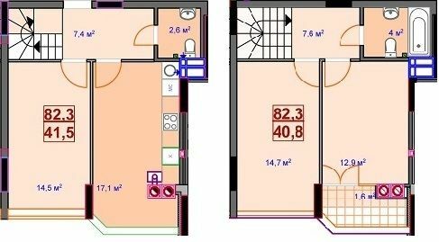 Двухуровневая 82.3 м² в ЖК Сяйво 2 от 22 000 грн/м², г. Ирпень