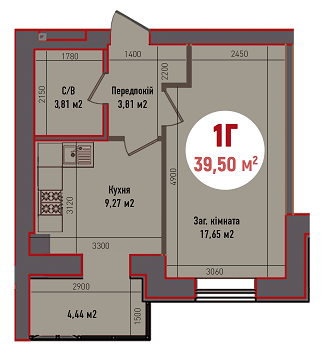 1-комнатная 39.5 м² в ЖК Покровский от 21 350 грн/м², пгт Гостомель