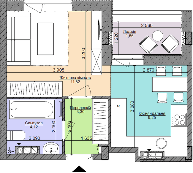 1-кімнатна 30.05 м² в ЖК Respublika від 59 950 грн/м², Київ