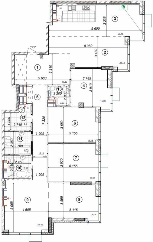 5+ кімнат 201.5 м² в ЖК RiverStone від 86 200 грн/м², Київ