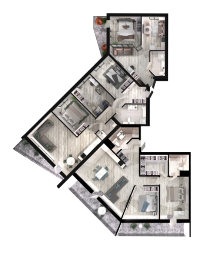 5+ комнат 244.65 м² в ЖК GRAND от 33 050 грн/м², Днепр