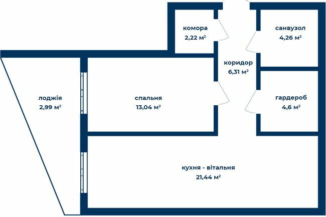 2-кімнатна 54.86 м² в КБ Liverpool House від 33 000 грн/м², Київ