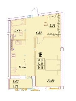 1-комнатная 54.13 м² в ЖК Дом Потоцкого от 36 250 грн/м², Одесса