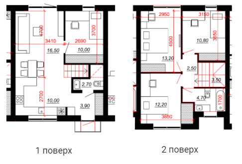 Таунхаус 90 м² в Таунхаусы Amsterdam-2 от 21 444 грн/м², с. Новые Петровцы