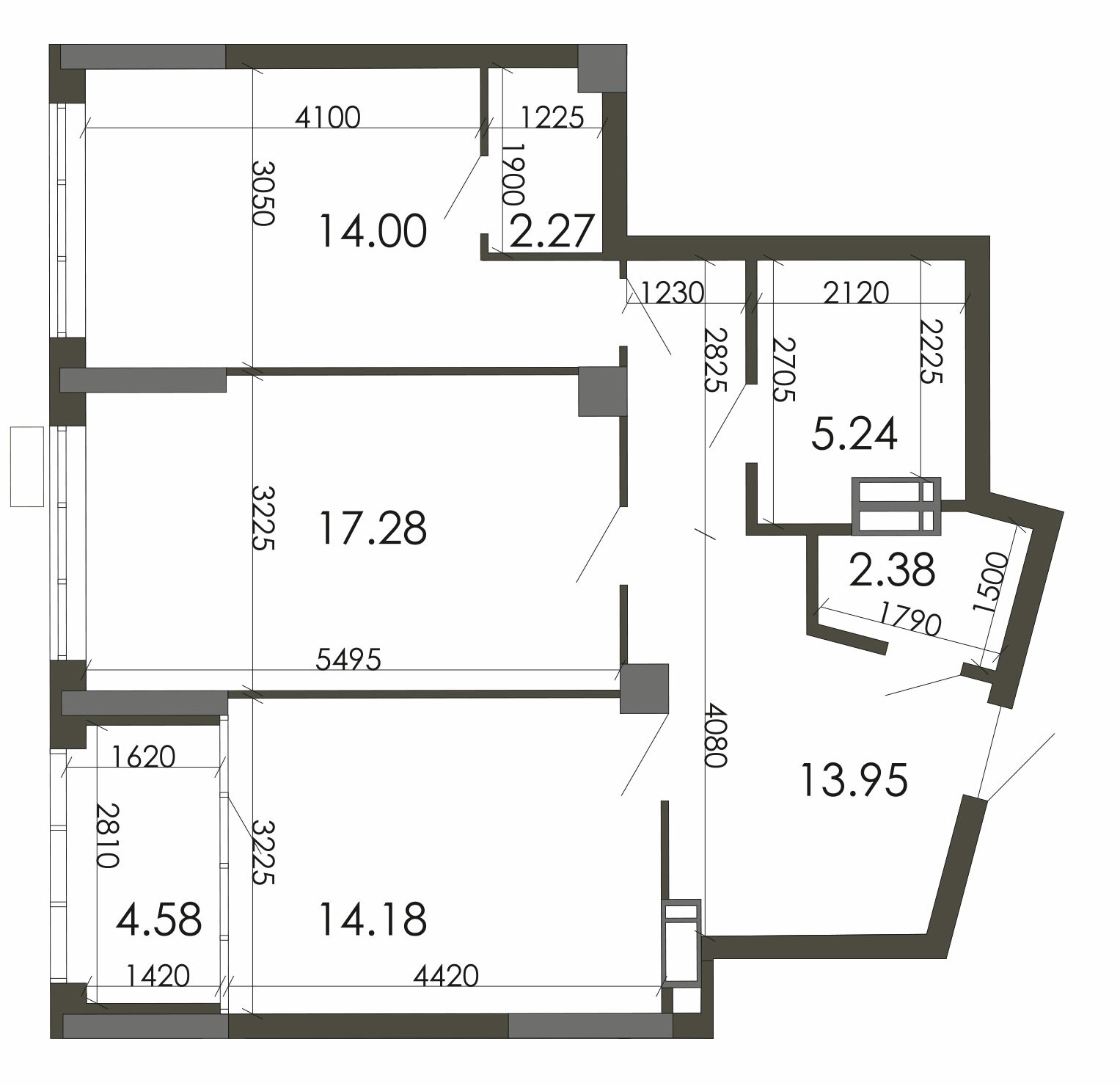 2-комнатная 73.88 м² в ЖК Star City от 24 096 грн/м², Киев