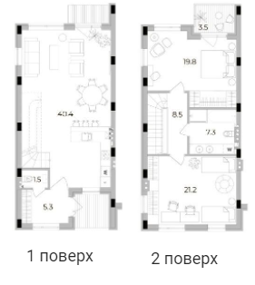 Таунхаус 104 м² в Таунхаусы Eastville от 20 000 грн/м², с. Малая Александровка