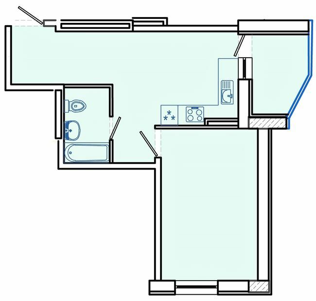 1-кімнатна 50 м² в ЖК Німецький проект на Холодній Горі від 28 700 грн/м², Харків