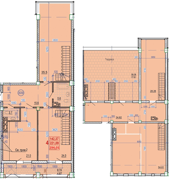 Двухуровневая 294.01 м² в КД Leonardo town от 57 450 грн/м², Харьков