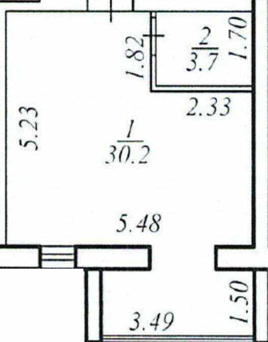 1-кімнатна 34 м² в КБ Березинський від 22 300 грн/м², Дніпро