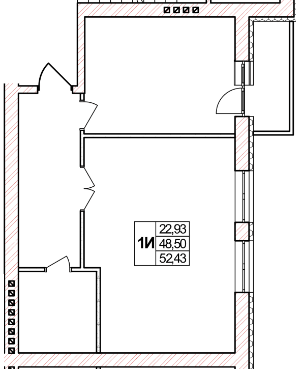 1-кімнатна 52.43 м² в ЖК Мічуріна від 15 000 грн/м², с. Агрономічне