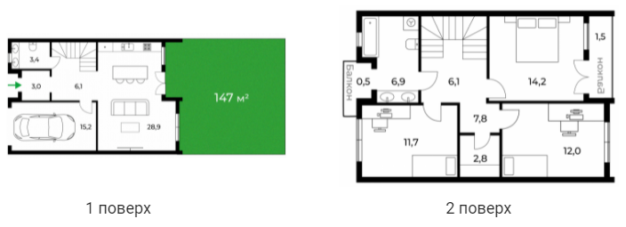 Таунхаус 122 м² в Таунхаус SHERWOOD від 29 180 грн/м², Ужгород