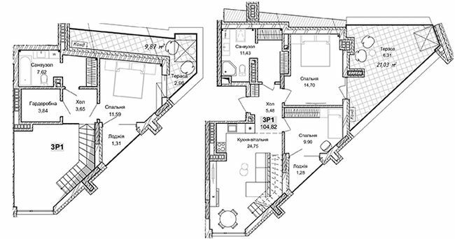 Дворівнева 104.82 м² в ЖК Pokrovsky Apart Complex від 35 900 грн/м², Рівне