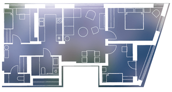 3-комнатная 84.5 м² в ЖК Басів схил от 24 400 грн/м², Ровно