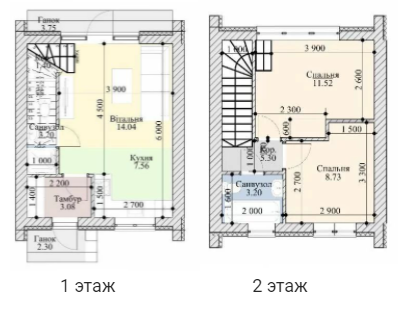 Таунхаус 58 м² в КП Норвегия от 18 448 грн/м², с. Белогородка