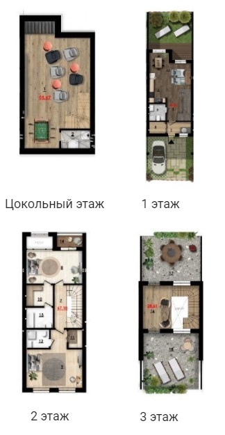 Таунхаус 201.03 м² в Таунхауси City Residence від 56 509 грн/м², Київ