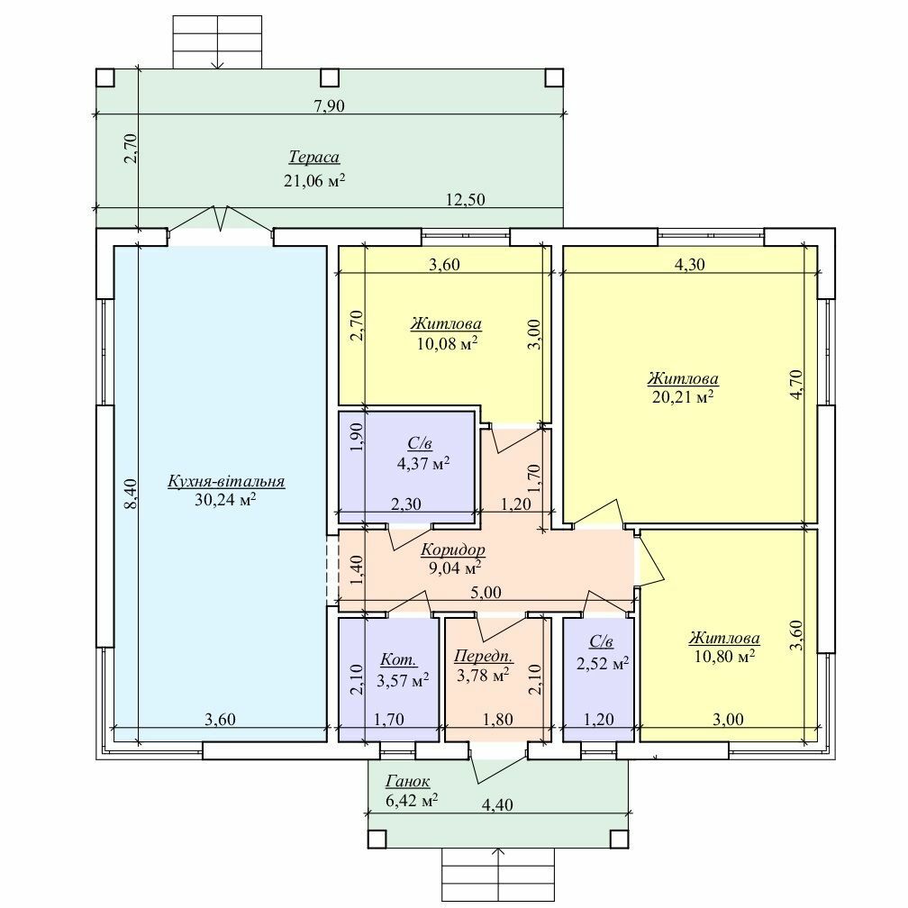 Коттедж 90 м² в КП Лесной Масив от 17 889 грн/м², с. Путровка