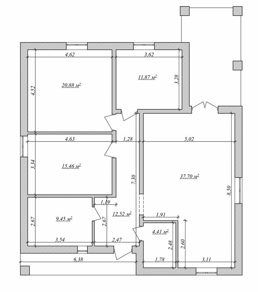 Коттедж 115 м² в КП Лесной Масив от 16 000 грн/м², с. Путровка