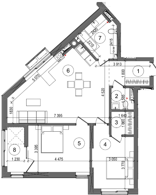 2-кімнатна 79.77 м² в ЖК Protsev від 23 200 грн/м², с. Проців