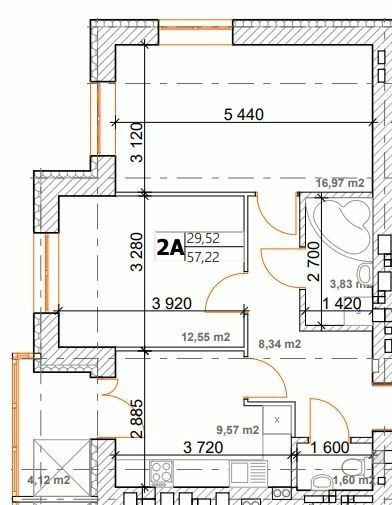 2-комнатная 57.22 м² в ЖК Семейный от 14 500 грн/м², пгт Дымер