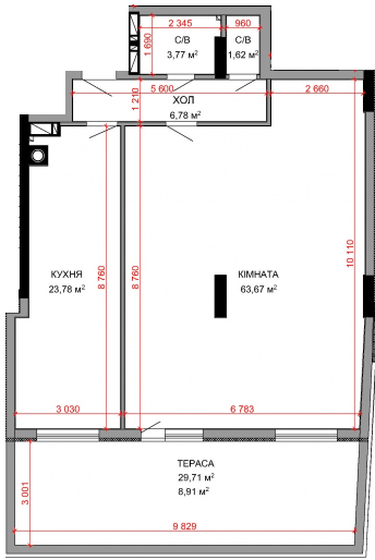 1-комнатная 109.7 м² в ЖК Royal Park от 33 750 грн/м², г. Ирпень