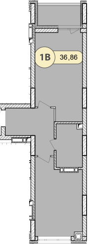 1-кімнатна 36.86 м² в ЖК Синергія Сіті від 25 500 грн/м², м. Ірпінь