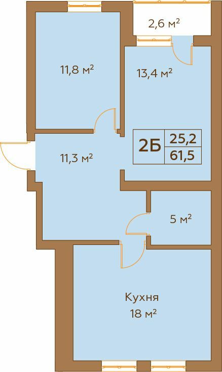 2-кімнатна 61.5 м² в ЖК Гранд Віллас від 15 500 грн/м², смт Ворзель