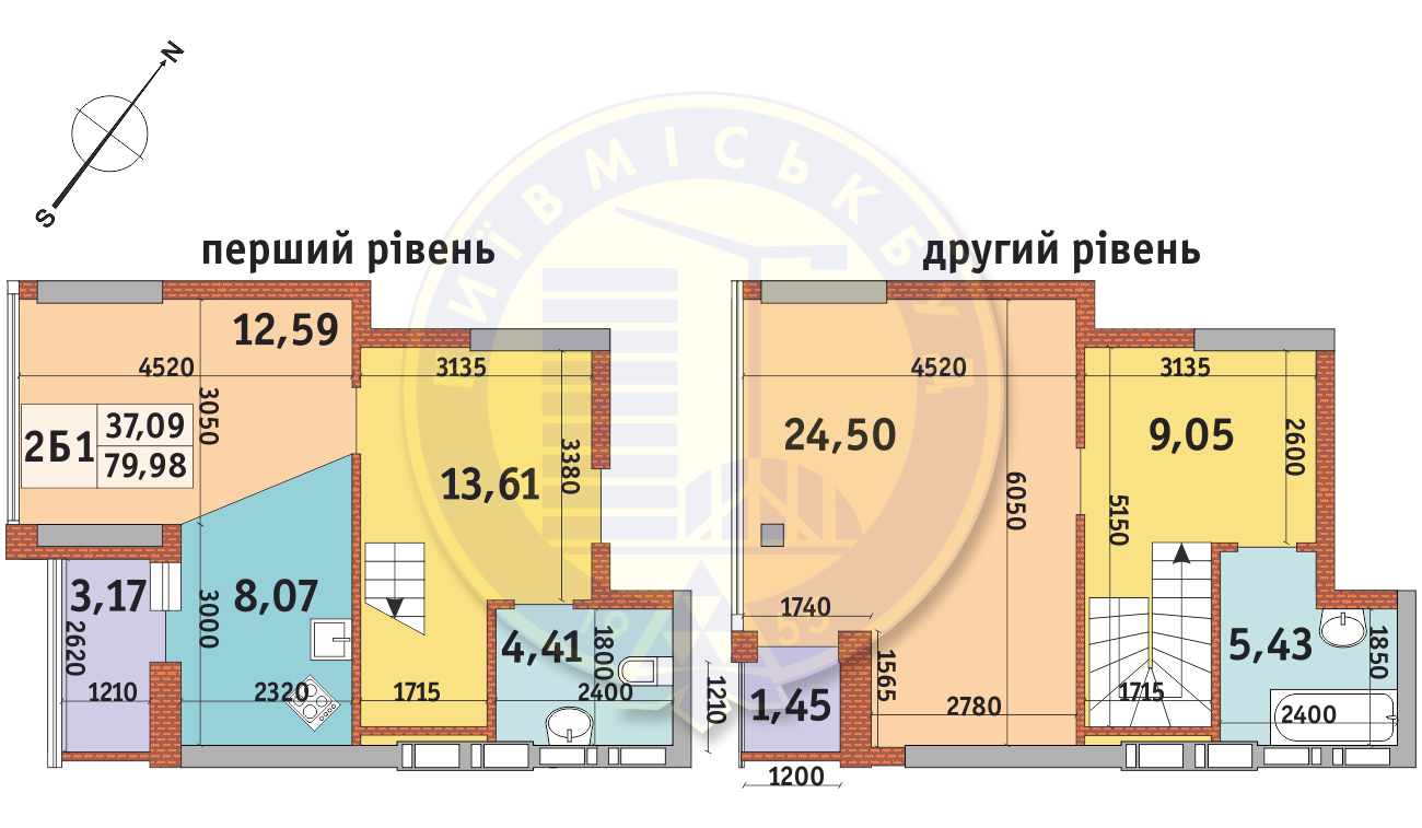 2-кімнатна 79.98 м² в ЖК Абрикосовий від 30 493 грн/м², Київ
