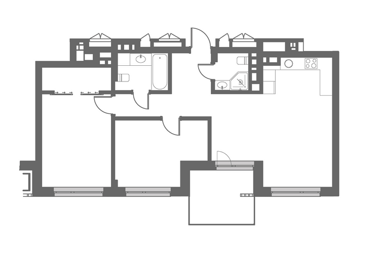 2-кімнатна 78.8 м² в ЖК Ріхерт & Парк від 58 350 грн/м², Київ