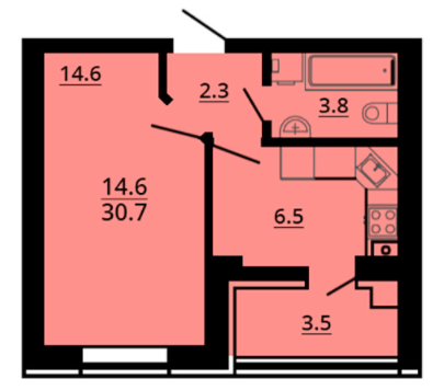 1-кімнатна 30.7 м² в ЖК Львівський затишок (Львівський маєток) від 25 500 грн/м², с. Софіївська Борщагівка