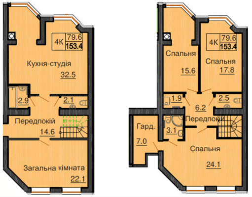 Двухуровневая 153.4 м² в ЖК София Клубный от 28 000 грн/м², с. Софиевская Борщаговка