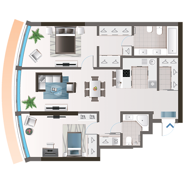 2-комнатная 92.9 м² в ЖК Oasis от 43 000 грн/м², Киев