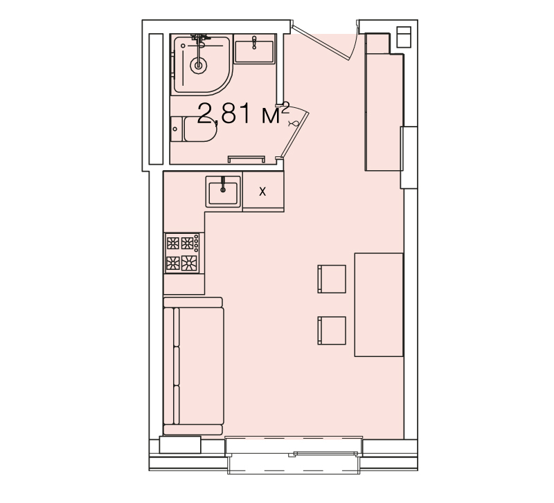 1-кімнатна 19.63 м² в ЖК Smart House від 81 590 грн/м², Львів